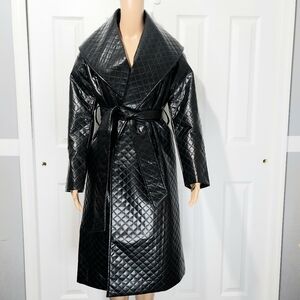 G‎ By Giuliana Black Label Quilted Oversized Coat, NWOT, Size XS